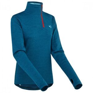 Kari Traa Womens Quarter Zip Pullover Gray Long Sleeve Athletic Top Size Small